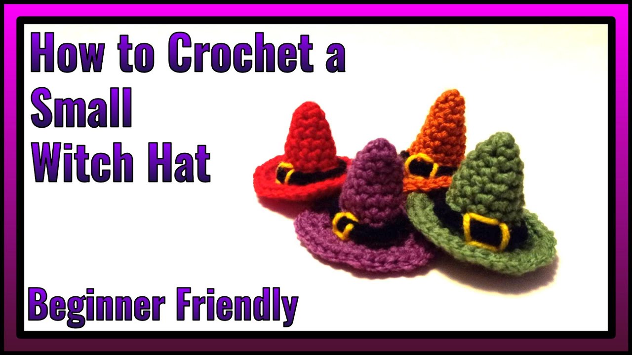 How to Crochet a Witch Hat For Amigurumi