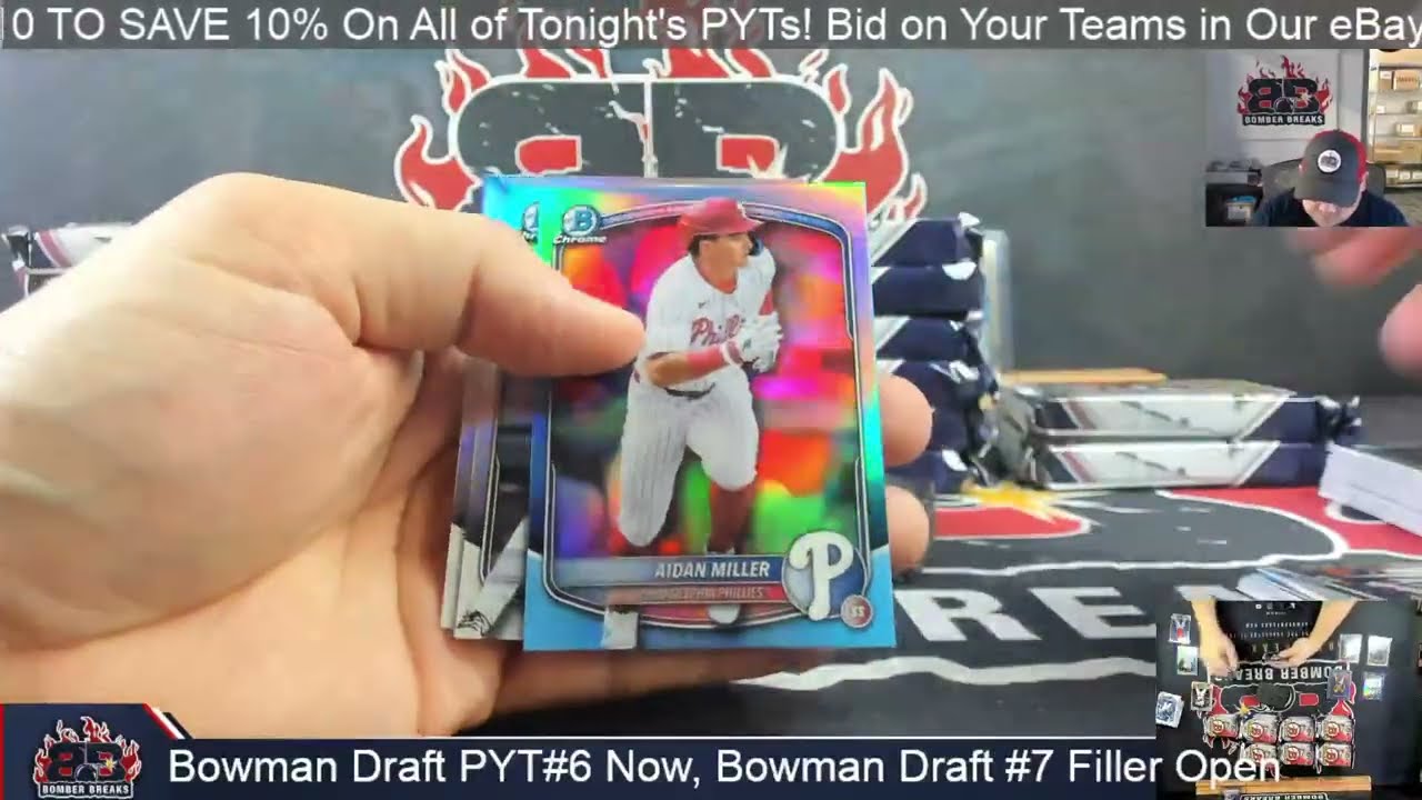 2025 Bowman Draft Baseball Pick Your Team #6 4 Hobby Box Half Case Break 1 21 26