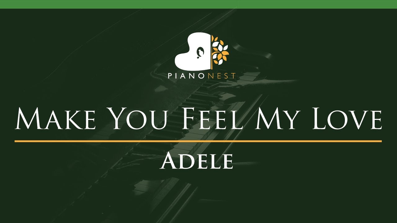 Adele - Make You Feel My Love - Lower Key (Piano Karaoke Instrumental)