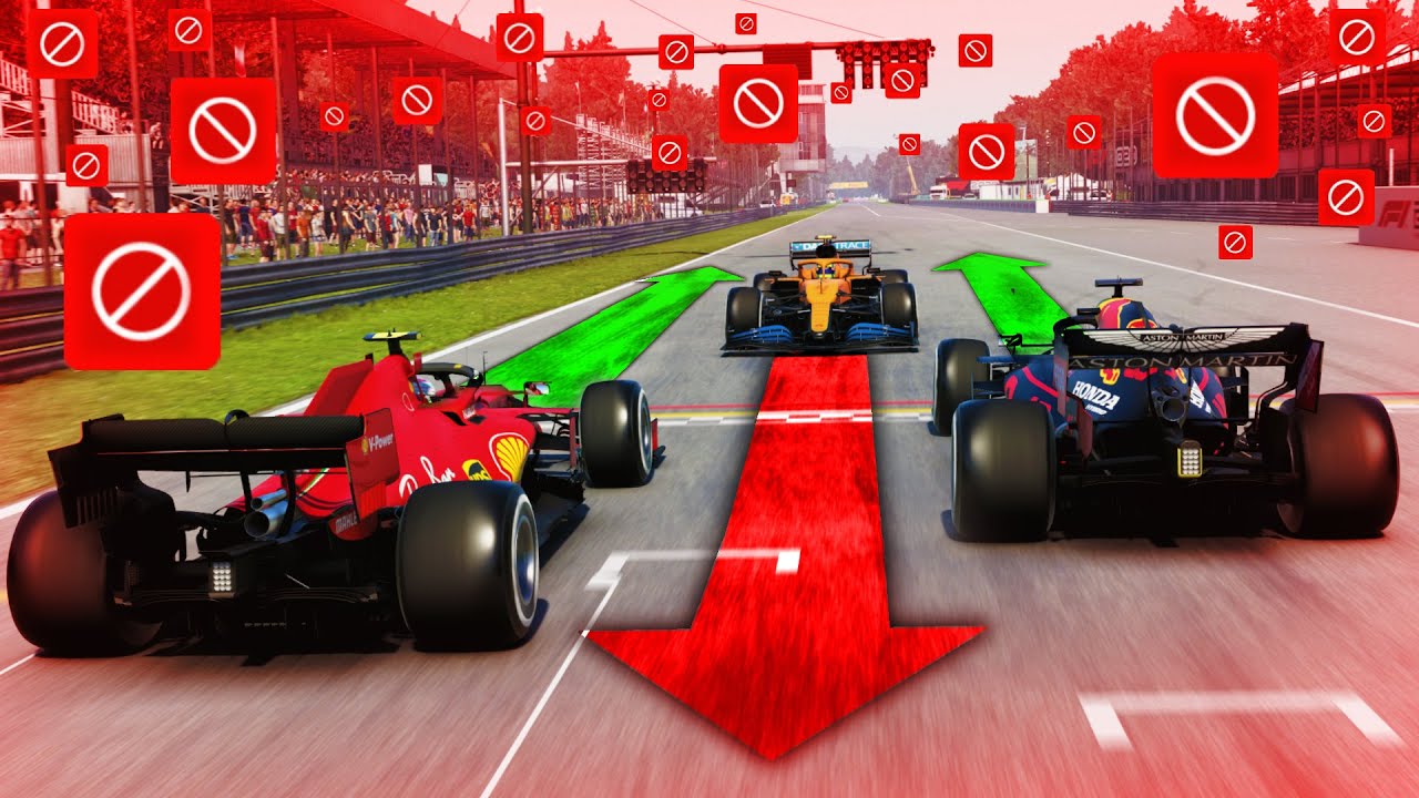 Racing BACKWARDS at F1 Tracks With ONCOMING CARS Online on F1 2020!