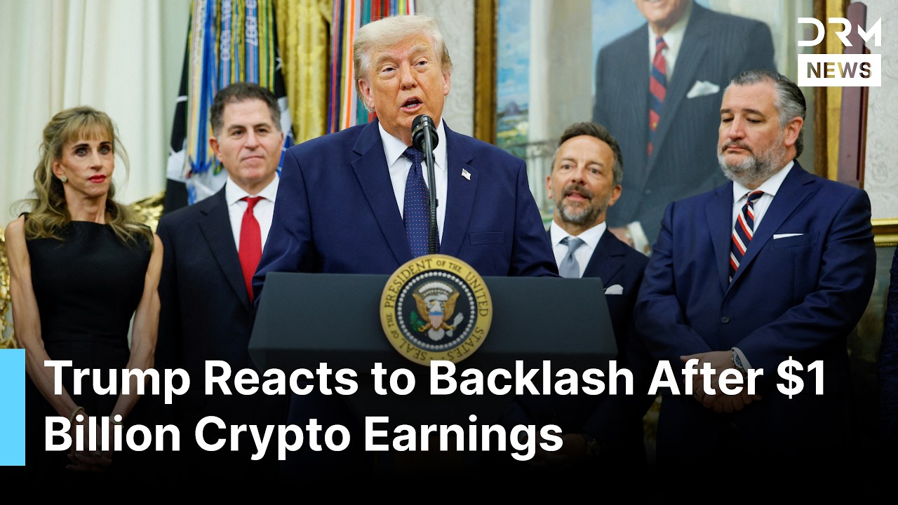 WATCH: Reporter Confronts Trump Over Making $1 Billion From Crypto While in Office | AC1G
