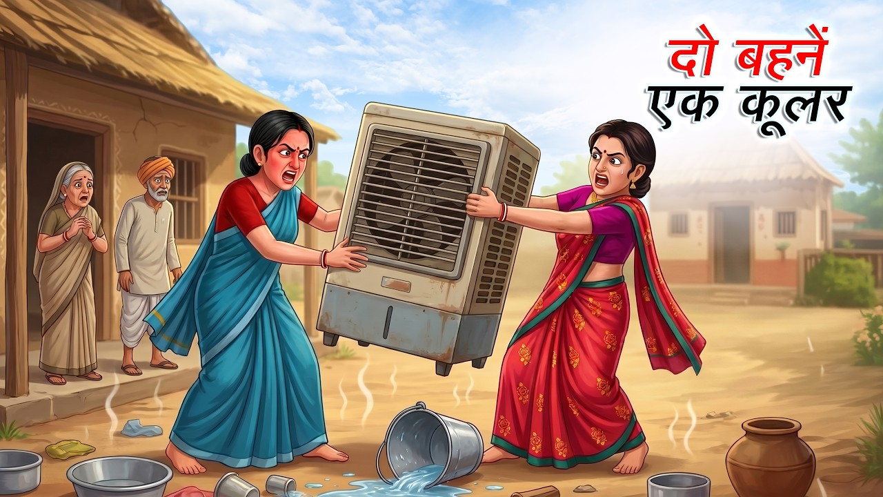 दो बहनें एक कूलर | Do Behne Ek Cooler | Hindi Kahaniya | Animated Stories