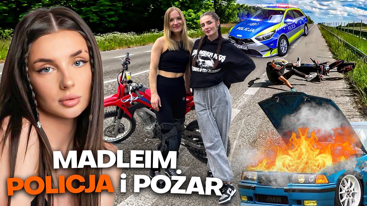 UCZĘ MADLEIM JEŹDZIĆ NA MOTOCYKLU NA SPOCIE SUPERMOTO