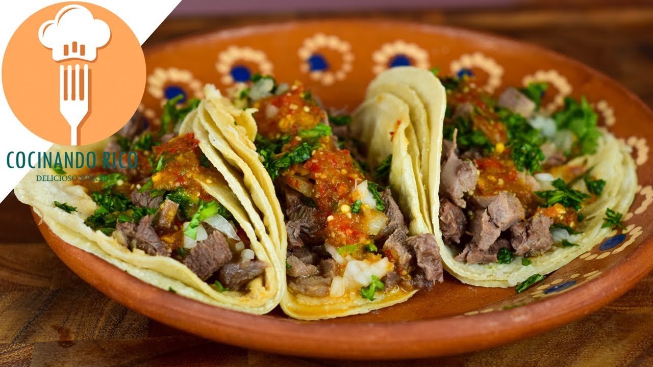 Tacos de LENGUA DE RES Fáciles y Deliciosos más SALSA