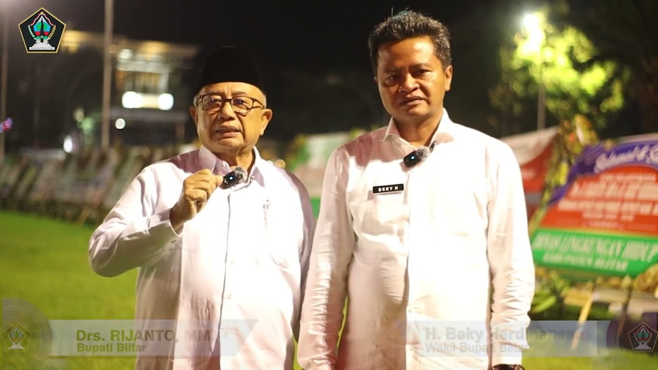 Terimakasih dari Bupati dan Wakil Bupati Blitar