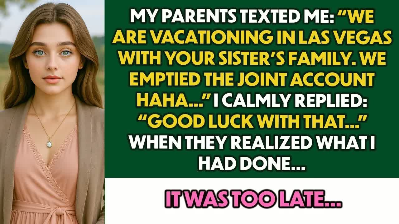 My Parents Texted Me 'Haha  ' And Emptied Our Joint Account — But They Had No Idea What Was Coming