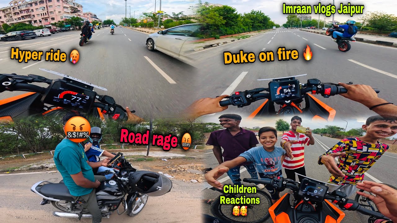 Crazy hyper ride in Jaipur 🥵 | Road rage 🤬 || children reactions 😍