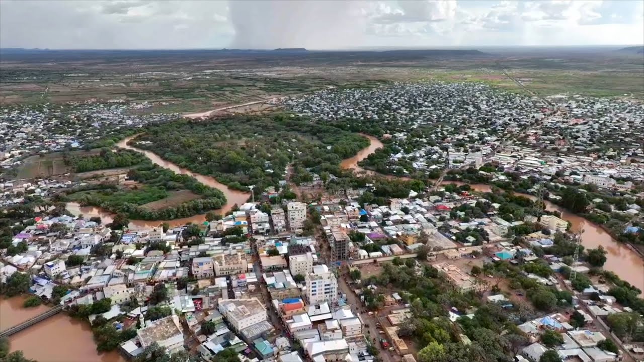 Muuqaalka Galabta ee Magaalada Beledweyne.