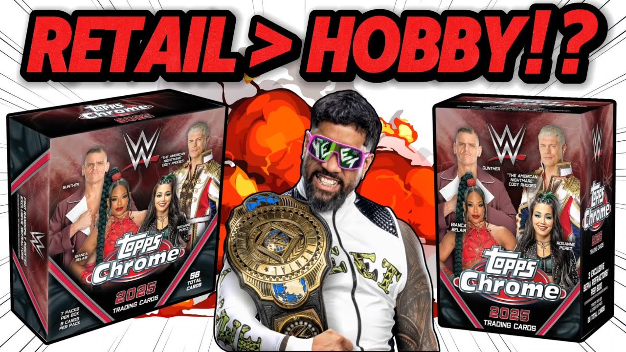 ОГРОМНЫЙ РОЗНИЧНЫЙ РАЗРЫВ! 😱 2025 Topps Chrome WWE Blasters и Mega Boxes!🔥