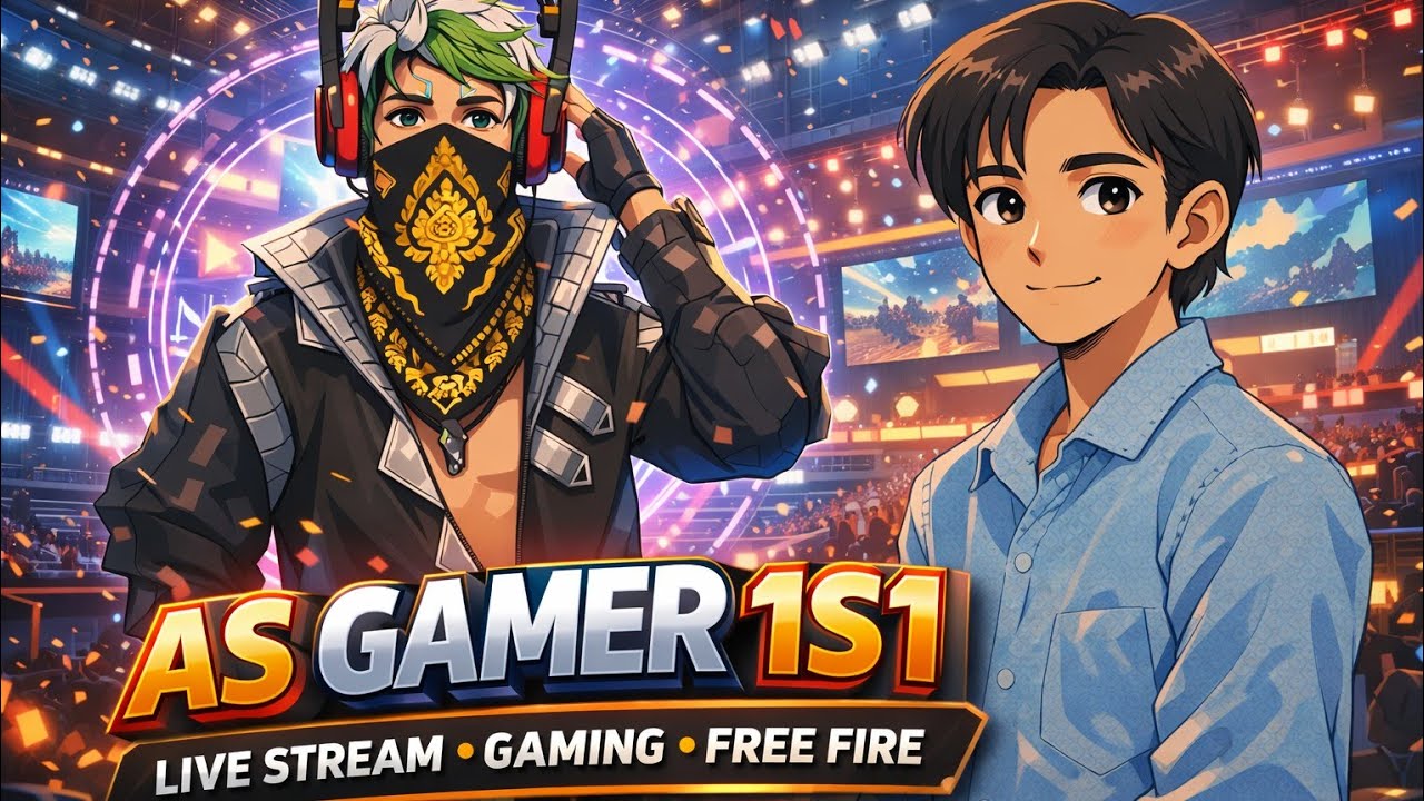 LIVE STREAMING NOW 🔴 AS GAMER 1S1 | Custom Room Challenge | Road to Grandmaster 👑