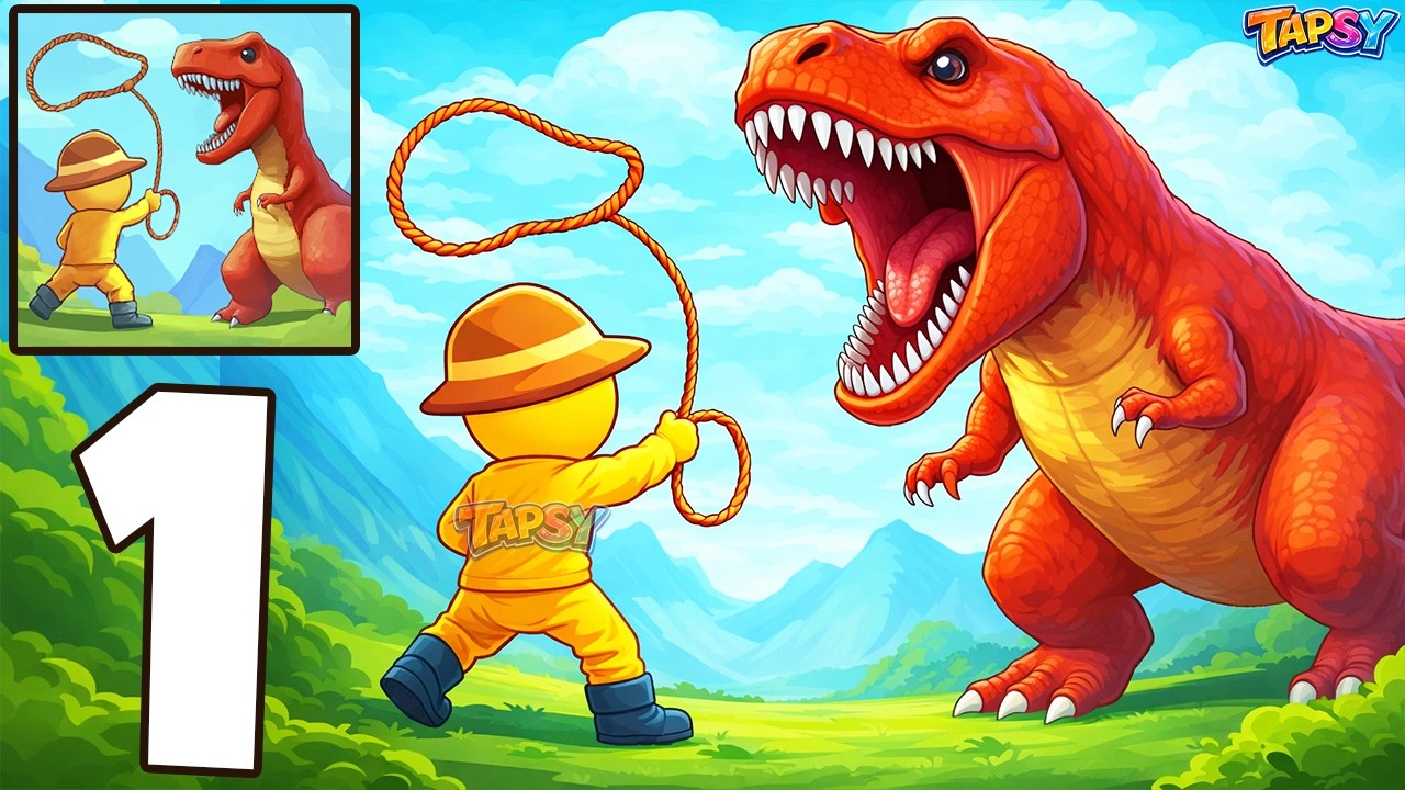 🦖Dino Hunter Idle Adventure Gameplay Walkthrough Part 1 – Epic Dinosaur Battles (Android,iOS)