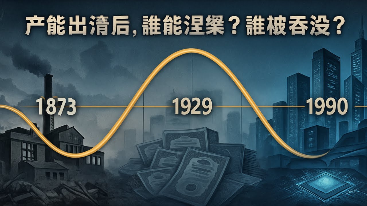 【宏观经济史】为什么有些行业产能出清就翻倍，有些却被拖进深渊？从1873、1929和90年代日本三轮周期，拆解决定产业兴衰的底层规律！