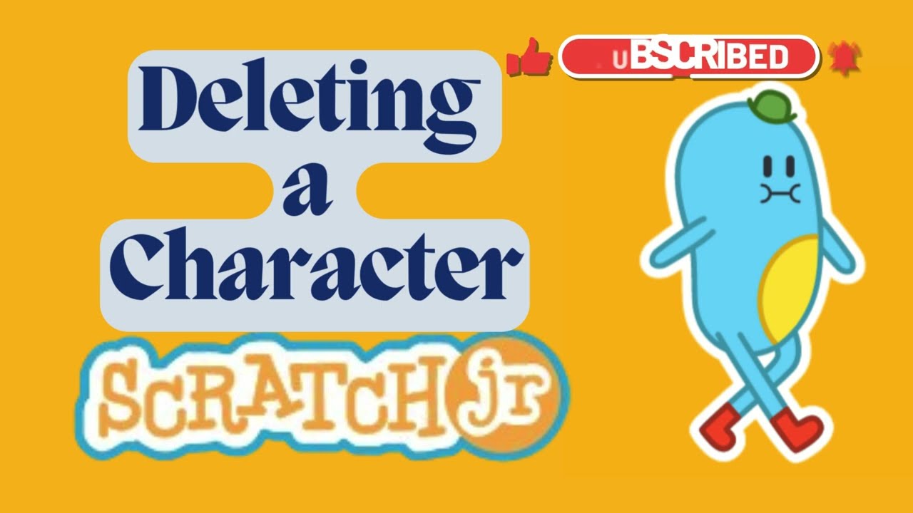How to delete a character in Scratch Junior - ScratchJr Steps to deleting a character