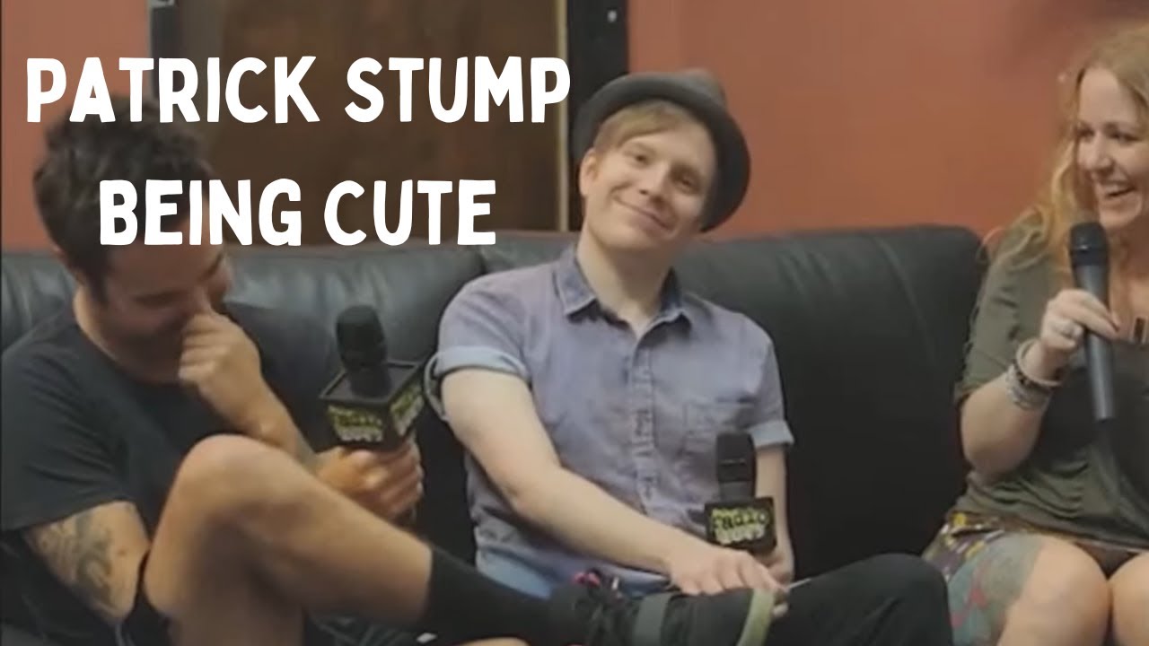 patrick stump being cute and funny