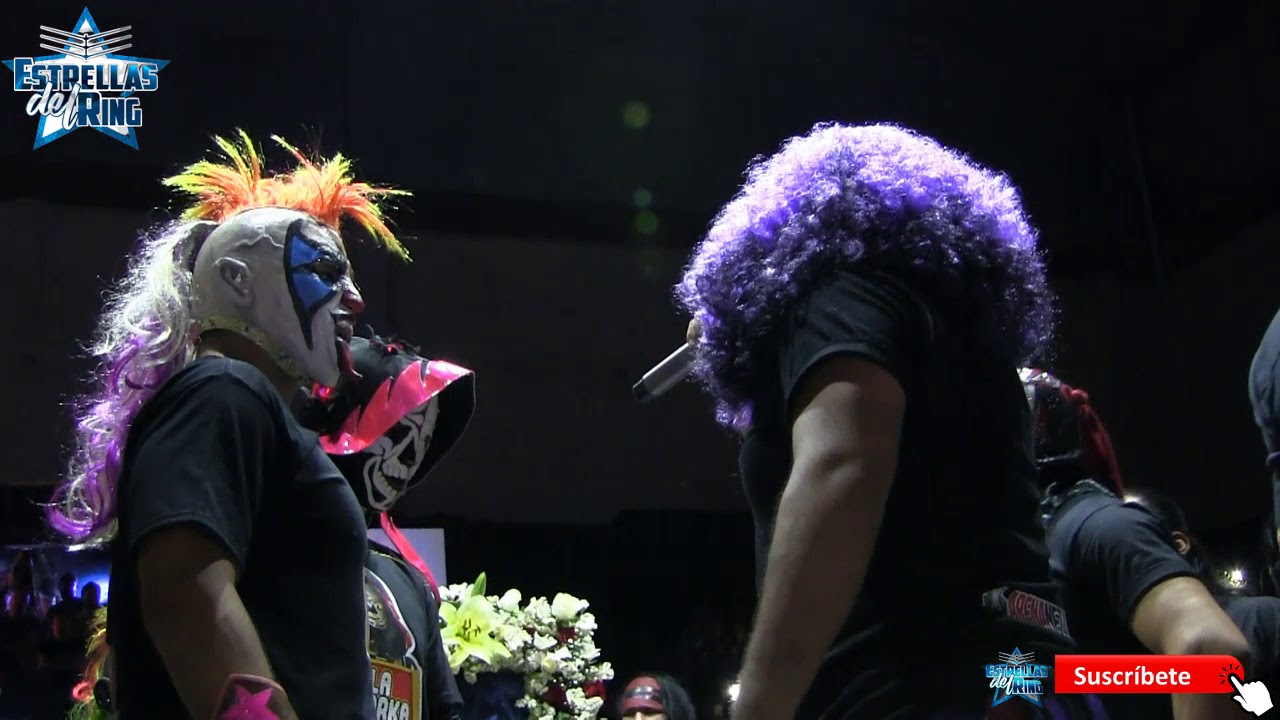 Dave the Clown rompe un cartel de la Parka y arruina el Homenaje a la Parka en la Arena Neza.
