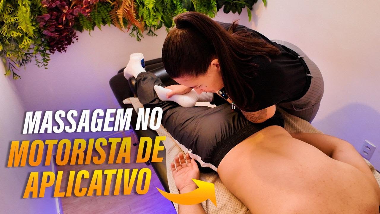 MOTORISTA DE APLICATICO RECEBE MASSAGEM TERAPÊUTICA PARA ALIVIAR DORES