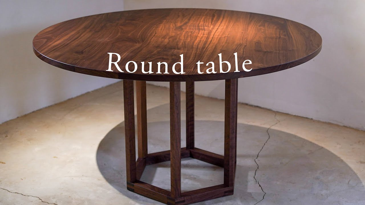 Making a Round Table with Walnut 制作黑胡桃木大圆桌