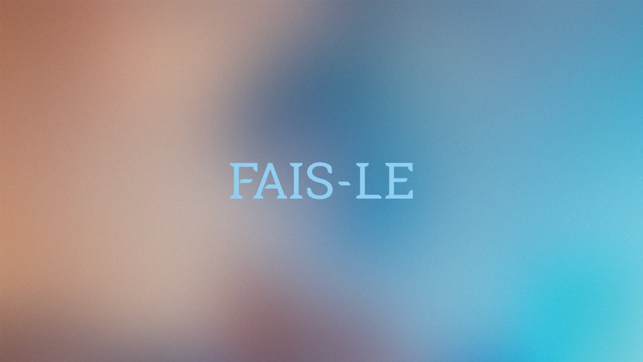 J&eacute;r&eacute;my Frerot &ndash; Fais-le (Lyrics video)