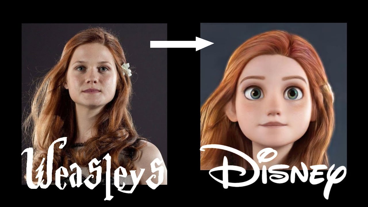 Weasleys animated to Disney figures (Harry Potter) created with Voilà