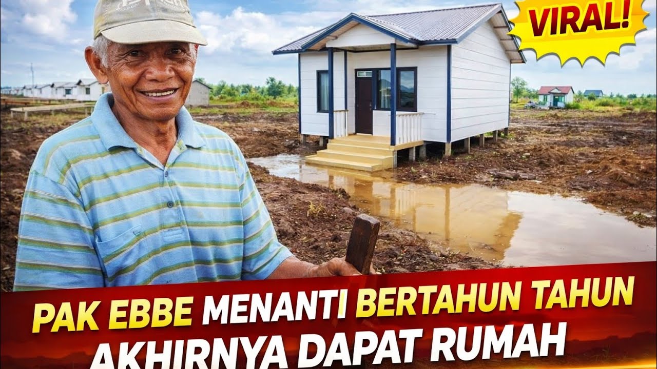 PAK EBE BAHAGIA BARU DAPAT RUMAH TRANSMIGRASI LOKAL FASILITAS LENGKAP TRANSMIGRASI TANJUNG BUKA SP10