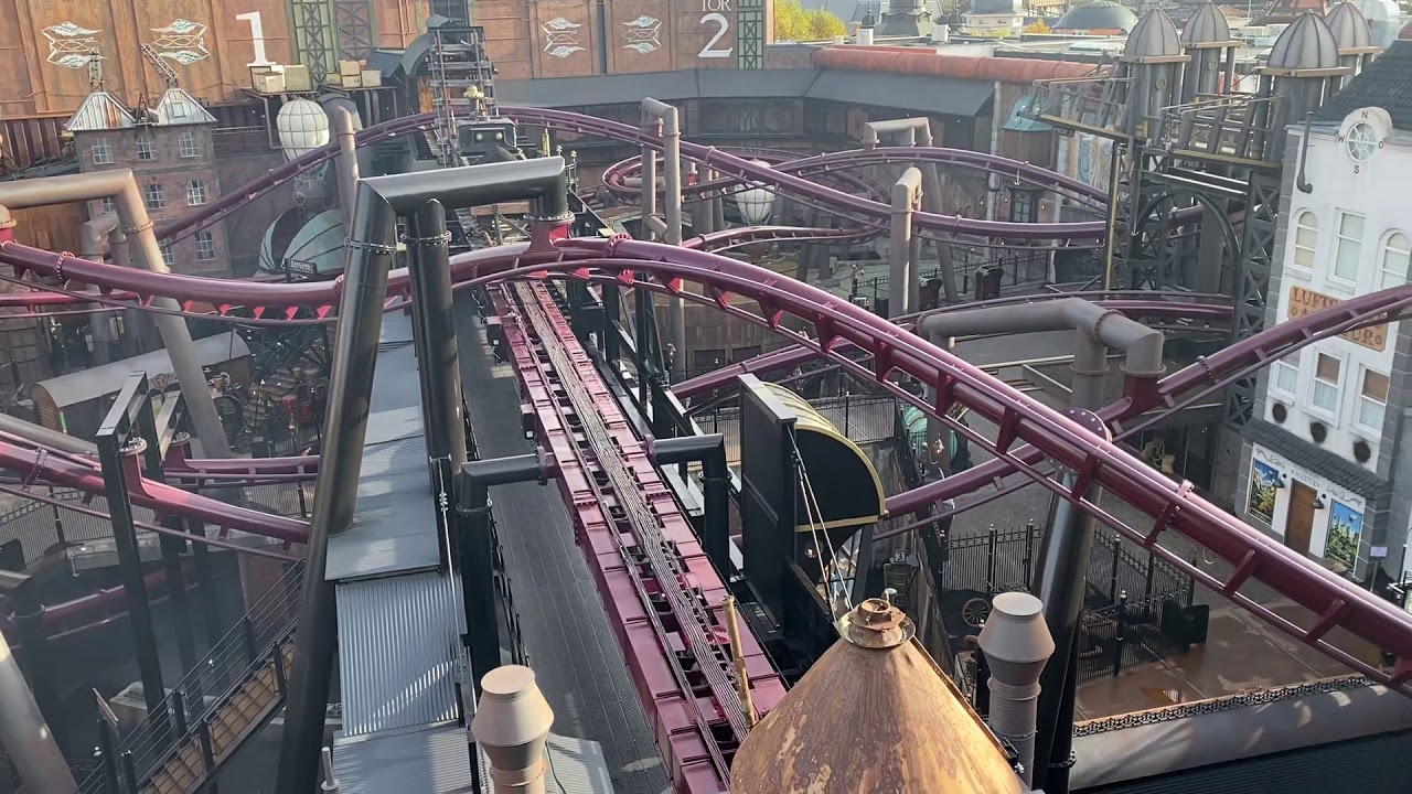 F.L.Y. während einer morgendlichen Testfahrt Offride Phantasialand Testrun
