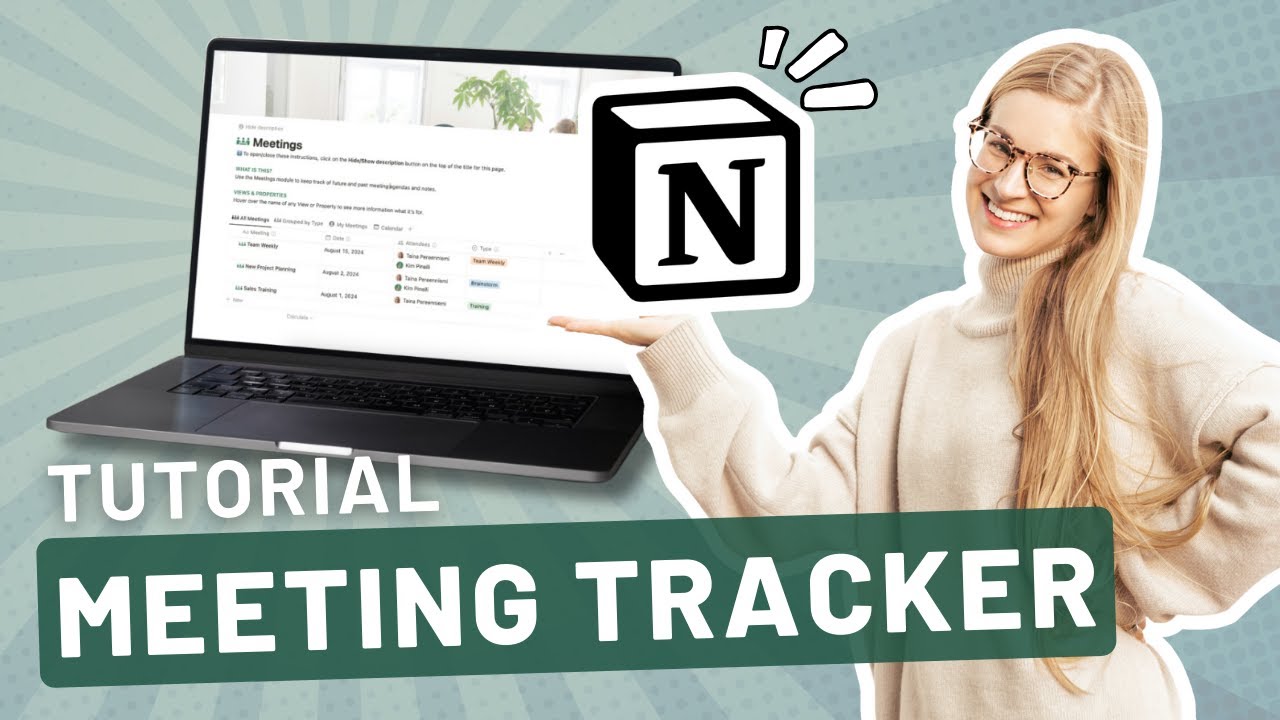 How to track team meetings in Notion - made SIMPLE! [Notion Tutorial]