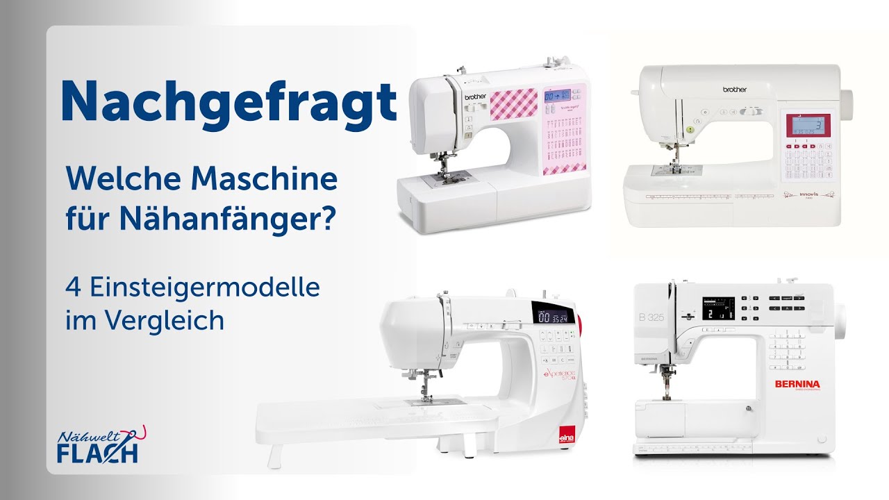 N&auml;hmaschinen f&uuml;r Anf&auml;nger - 4 Dauerbrenner im Portrait