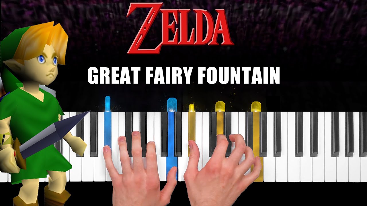Zelda - Great Fairy Fountain - Piano Cover & Tutorial