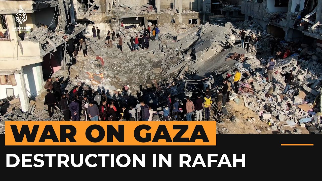 Women and children among dead in Israeli attacks in south Gaza&nbsp;| #AJshorts