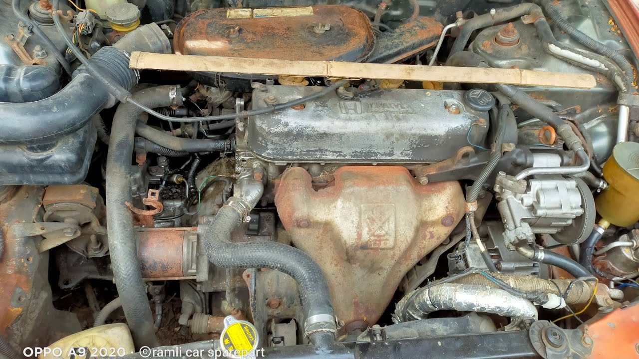 Proses bongkar engine Accord maestro 91. karbulator