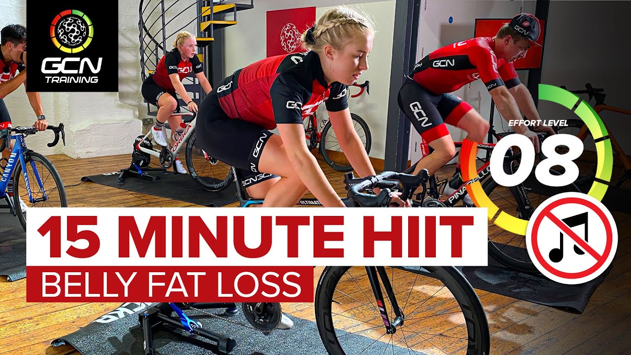 15 Min HIIT Cardio Indoor Cycling Workout Without Music 🔇 | Belly Fat Loss Exercise