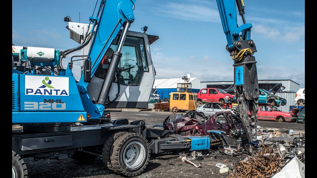 TEREX - FUCHS MHL 320 - System do demontażu pojazdów  PAKIET CDS SCORPION