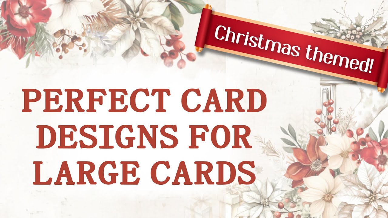 Идеи больших рождественских открыток | 4 красивых дизайна