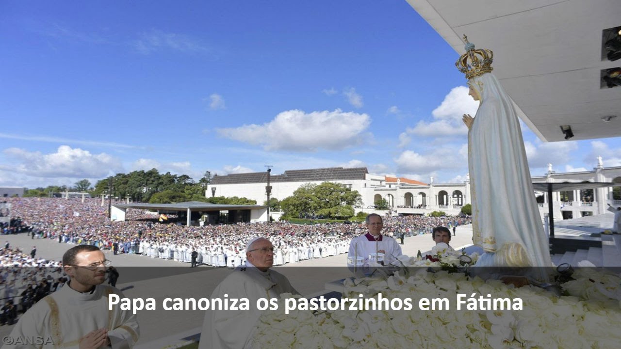 Papa canoniza os pastorzinhos em Fátima