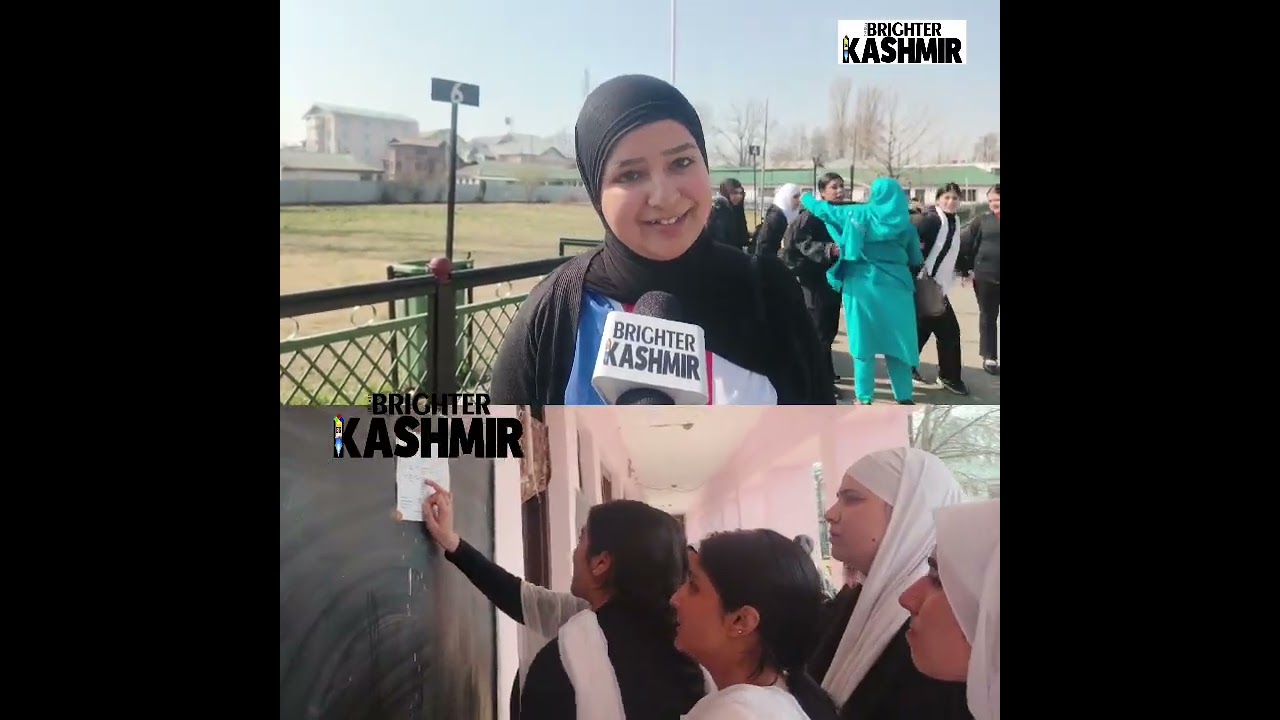 Classes From 9-12 Standard Re-opened Today Across Kashmir After Winter Break. Video©Mohsin Altaf