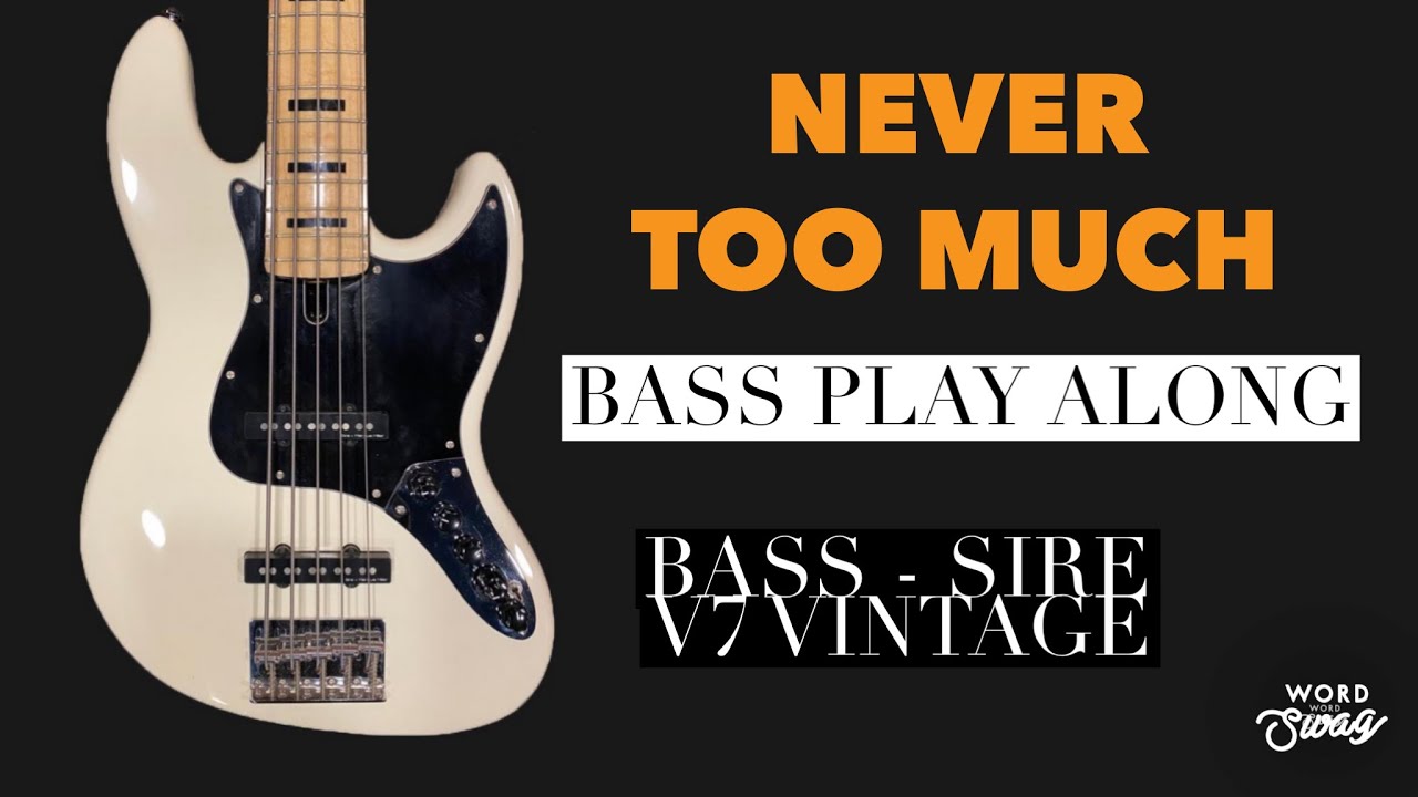 NEVER TOO MUCH | Luther Vandross | Bass Cover (Notation & TAB available in description)