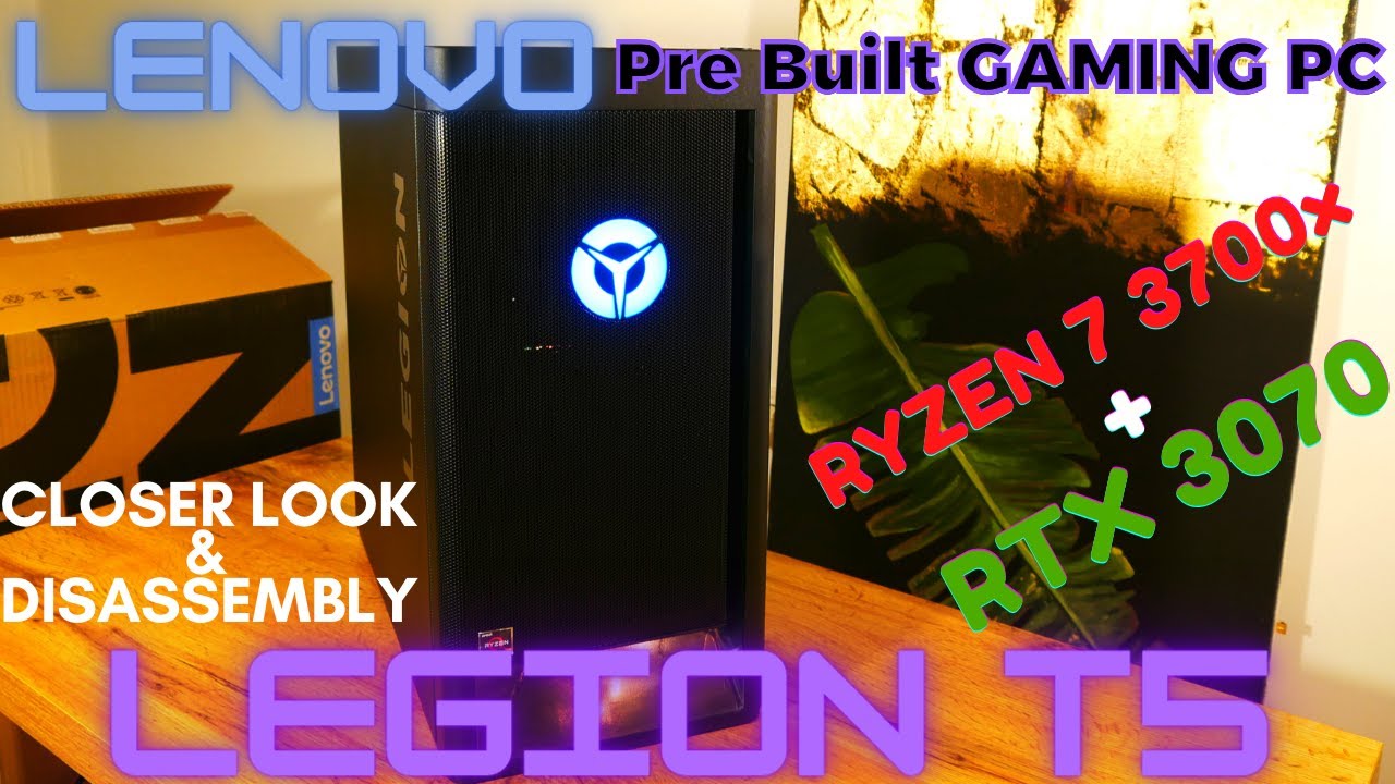 LENOVO Legion T5 pre built AMD Ryzen 7 + Nvidia RTX 3070. Inside look, Build Quality & Disassembly.