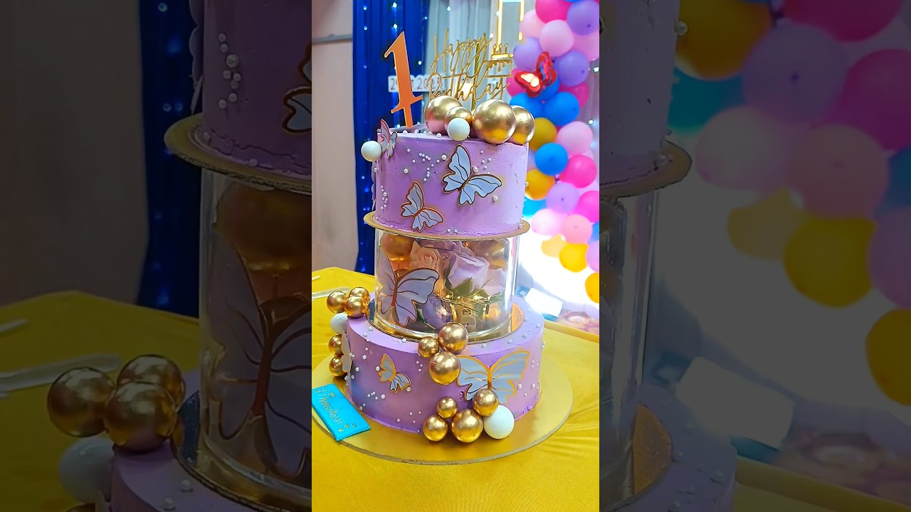 purple 💜 butterfly cake #1stbirthdaycake #homebaker #trichy