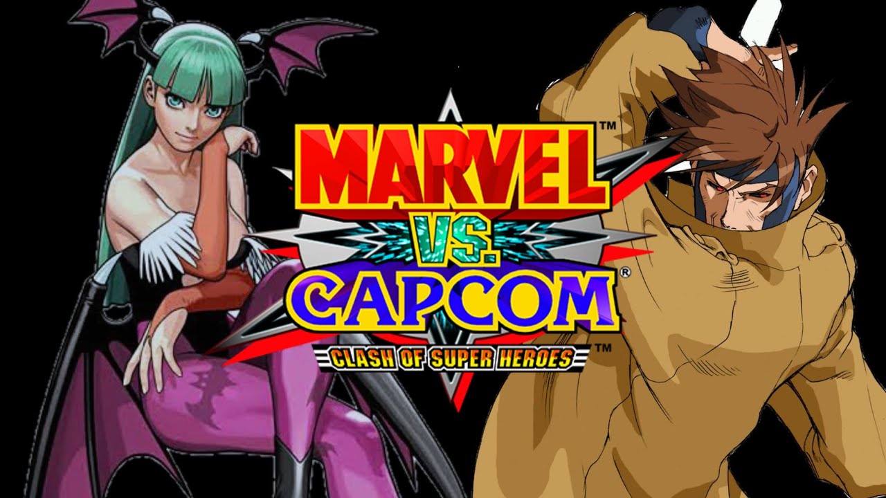 Marvel Vs Capcom : clash of superheroes Morrigan & Gambit Gameplay #capcom #fightinggames 