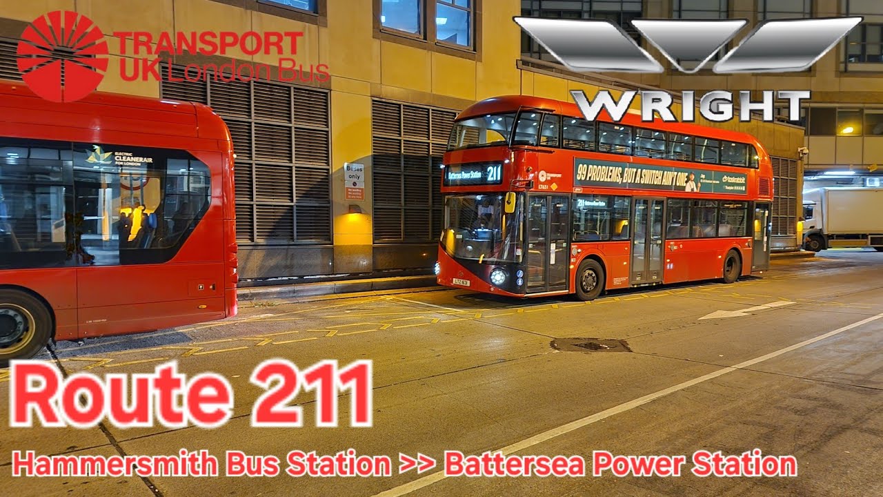 Transport UK Route 211 Hammersmith to Battersea Power Station
