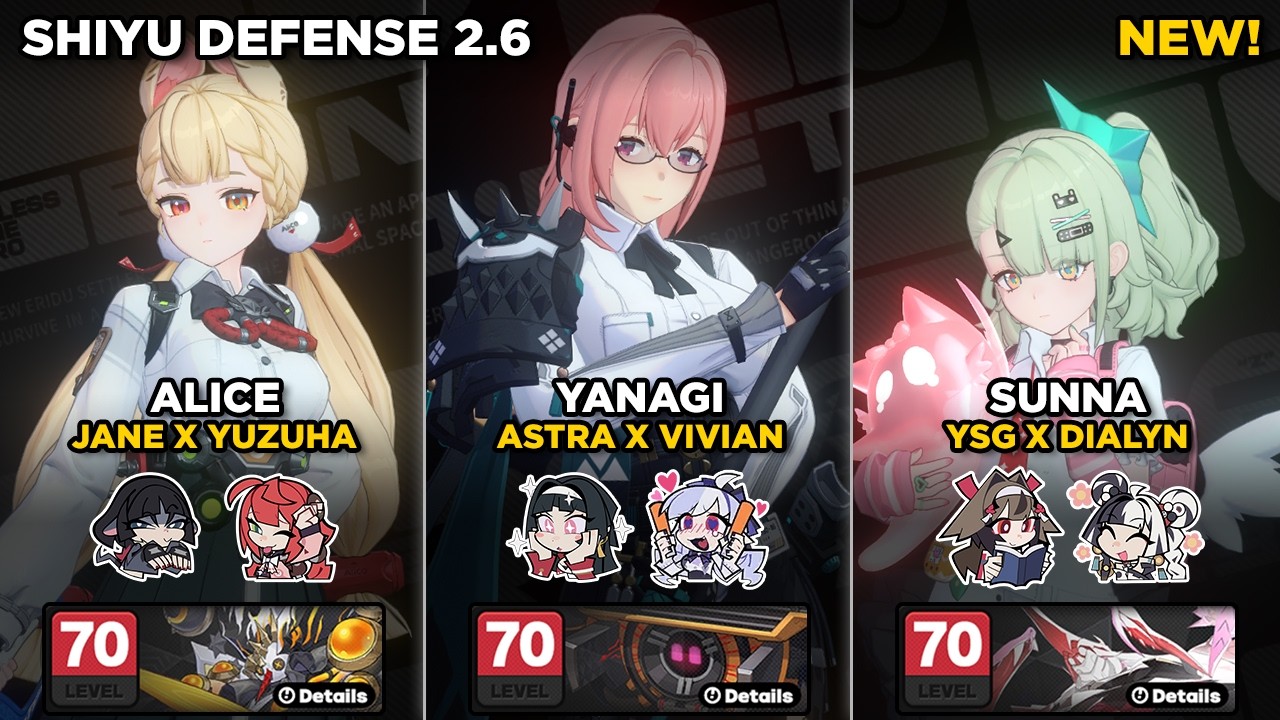 M0S0 Alice, M0S0 Yanagi & M0S0 Sunna + M0S0 YSG | NEW Shiyu Defense 2.6 Cycle 1 | Zenless Zone Zero