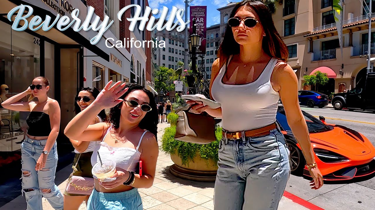 Beverly Hills Walking Tour in Los Angeles, California | The World-Famous Rodeo Drive, Summer 2024