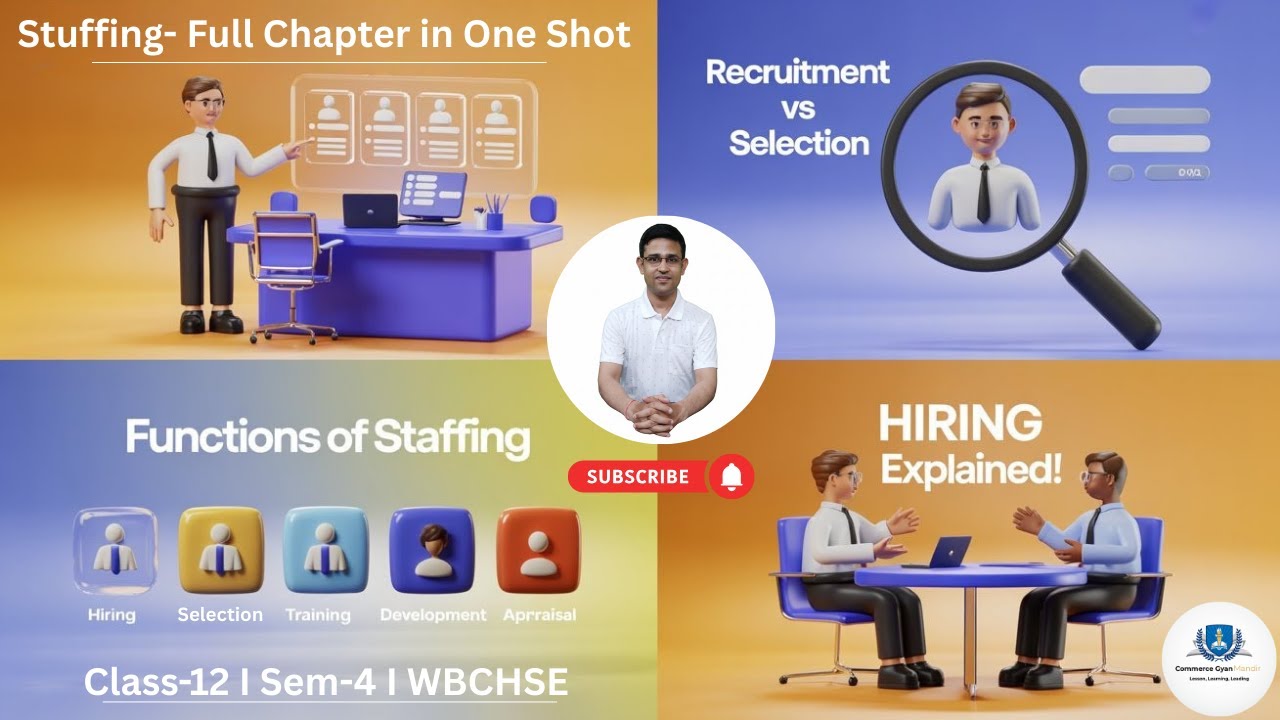 Staffing I BSTD I Full chapter in One Shot | Class 12 I Sem-4 I WBCHSE | 100% Exam-Oriented