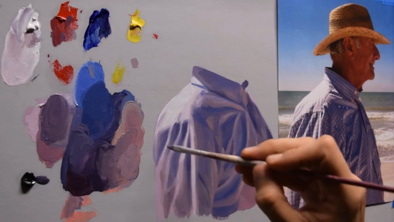 Cómo pintar los dobleces de una tela - Drapeados - Clase de pintura al óleo