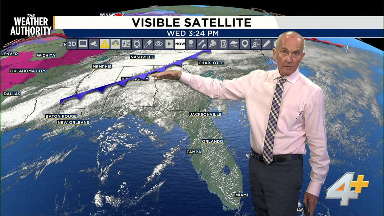 Warmer and windy with a chance of showers