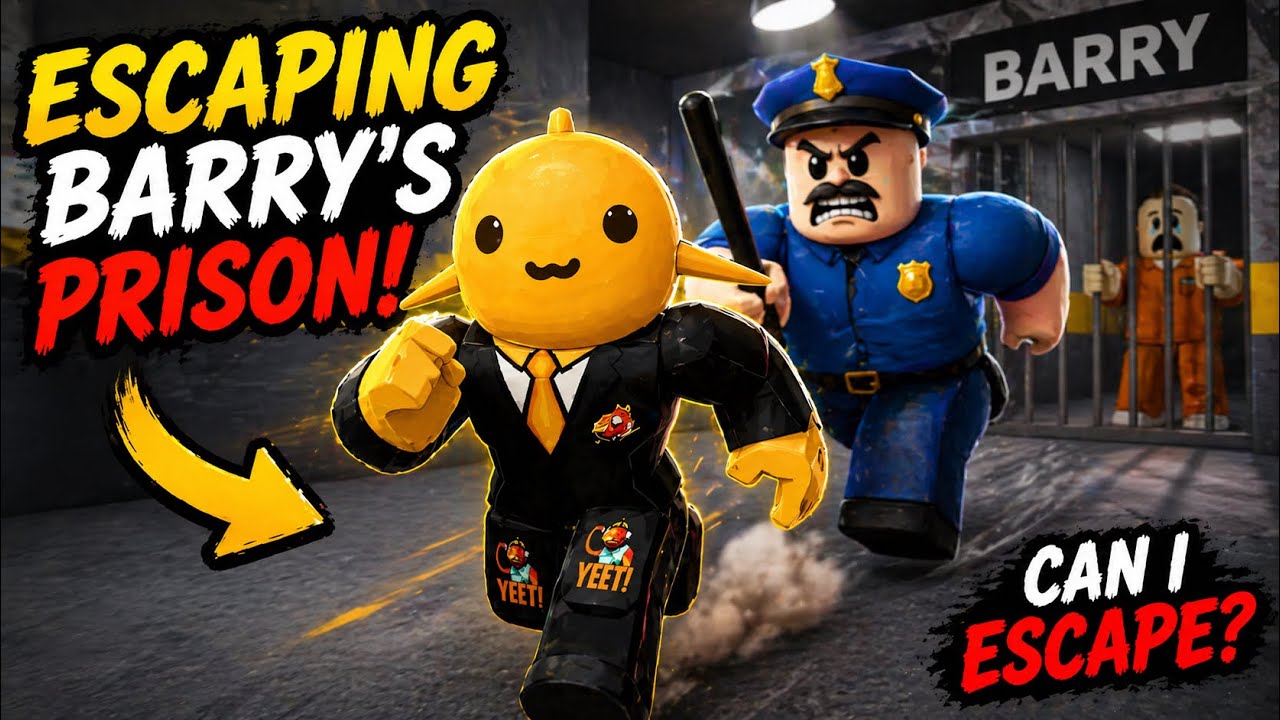I ESCAPED BARRYS PRISON IN ROBLOX!!!