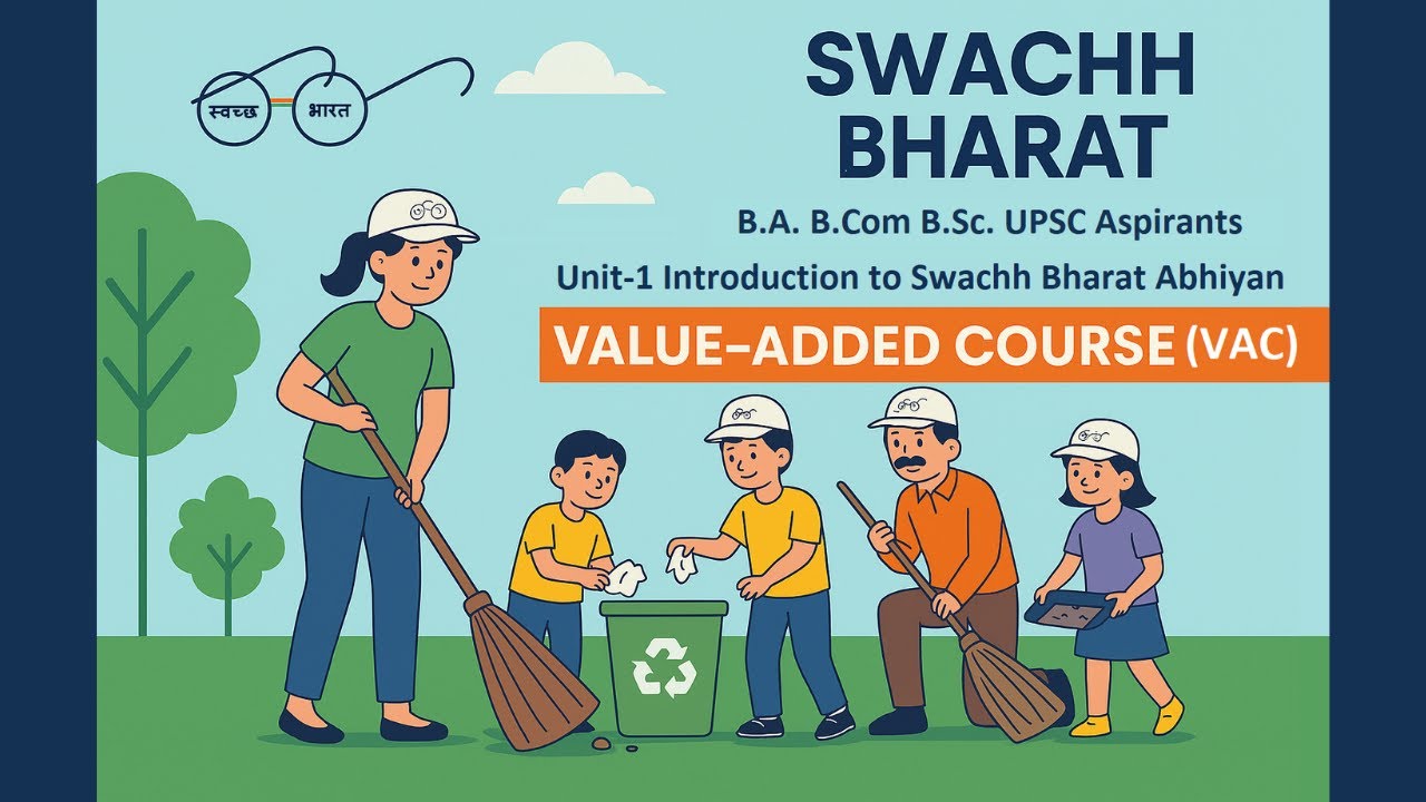 Agencies and nodal Ministries for SBA| Lecture 4 | Unit 1I Swachh Bharat (VAC) | For DU, SOL, NCWEB