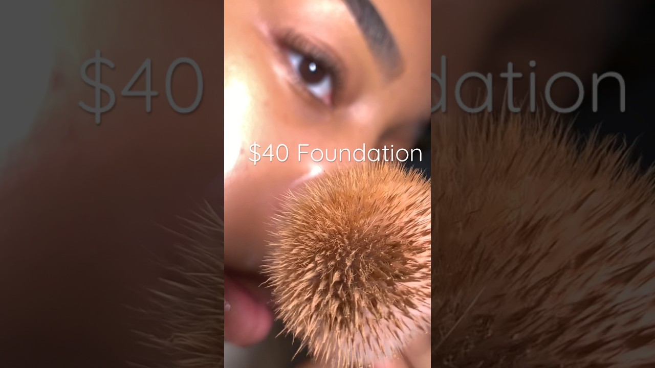 This Is What A $40 Foundation Looks Like Up CLOSE #highendmakeup #diormakeup #foundationapplication