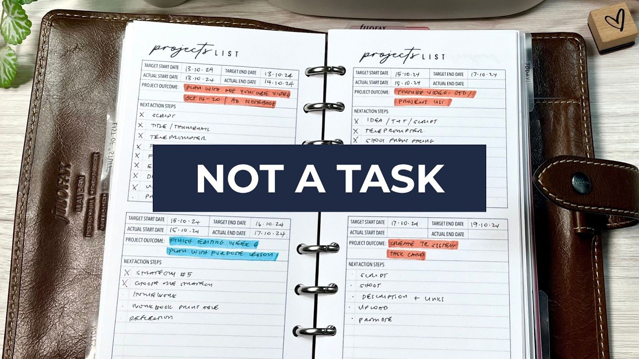 Задачи против проектов l Getting Things Done (GTD) с использованием списка проектов