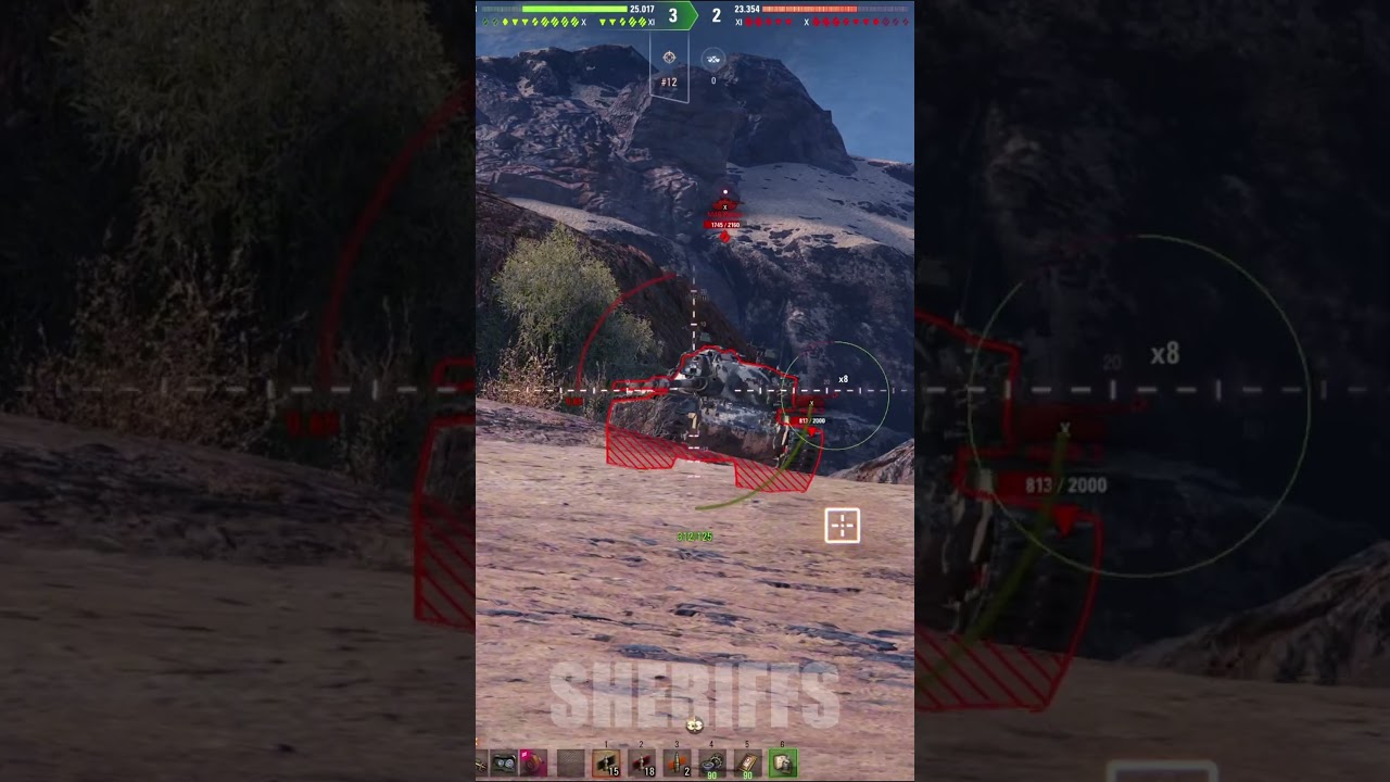 Strv 107-12 Игра в упоре  #wot